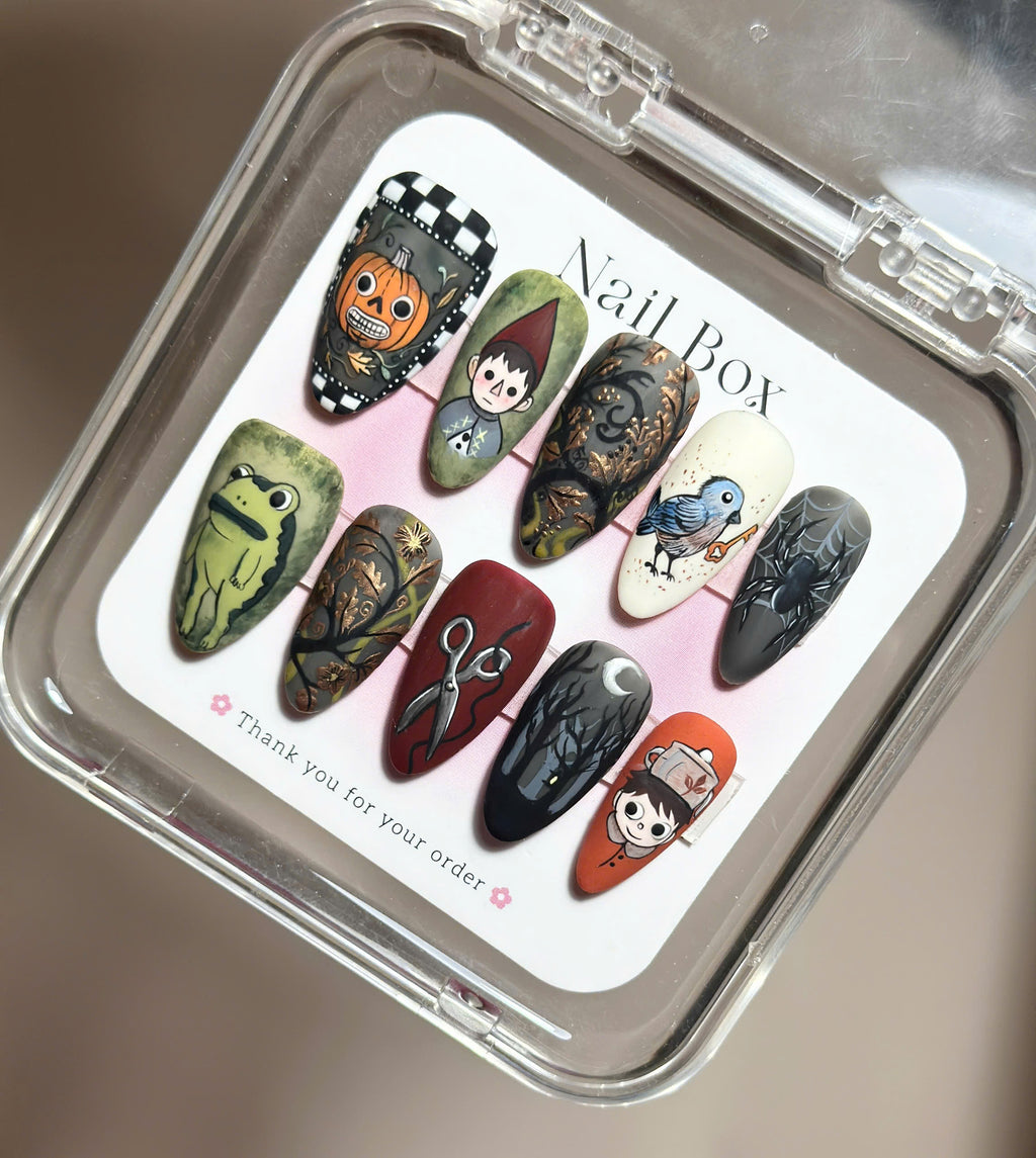 Whimsical Autumn Garden Press On Nails