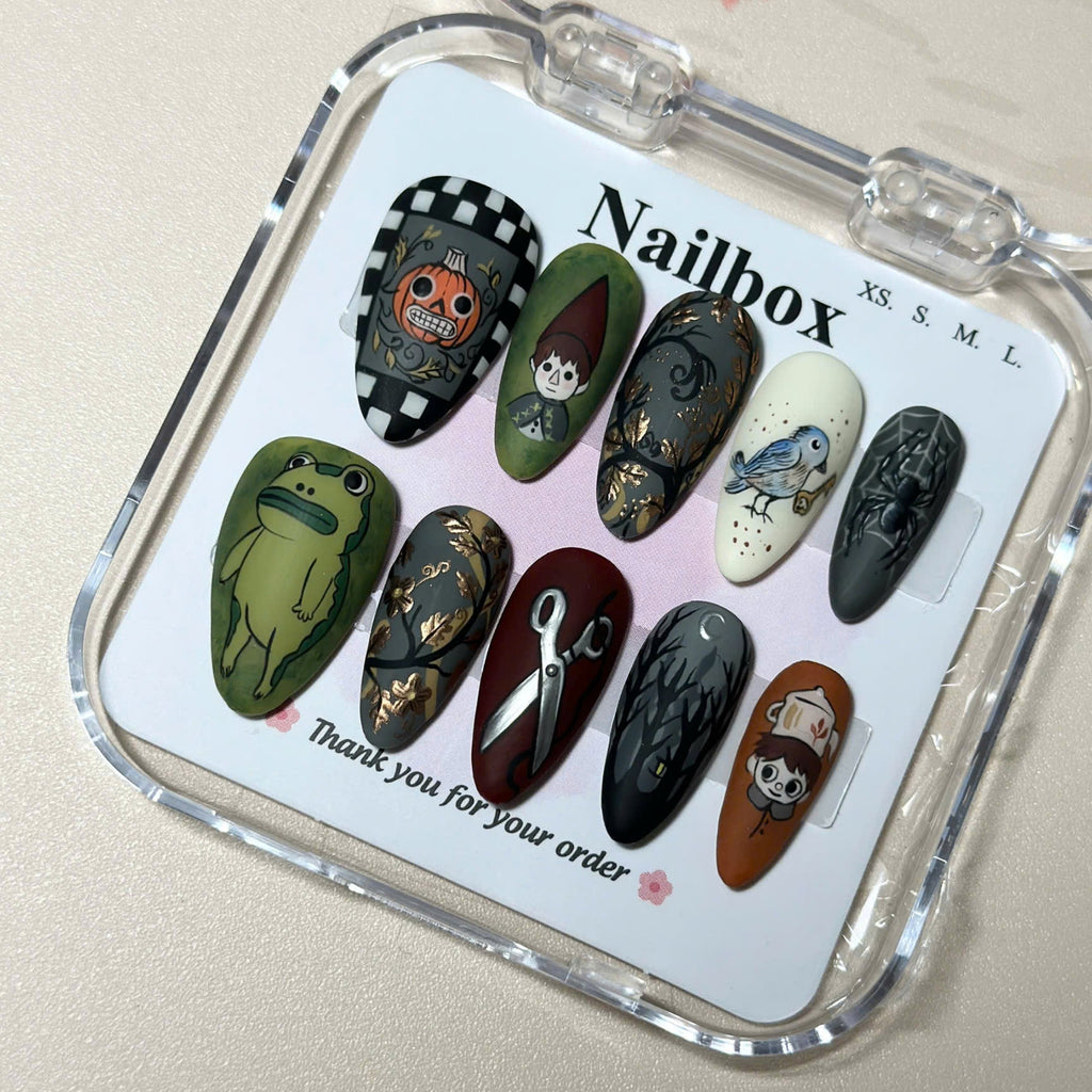 Whimsical Autumn Garden Press On Nails