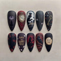 Dark Wonderland Gothic Nails