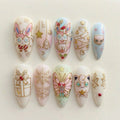 Enchanted Christmas Fairy Monster Nails