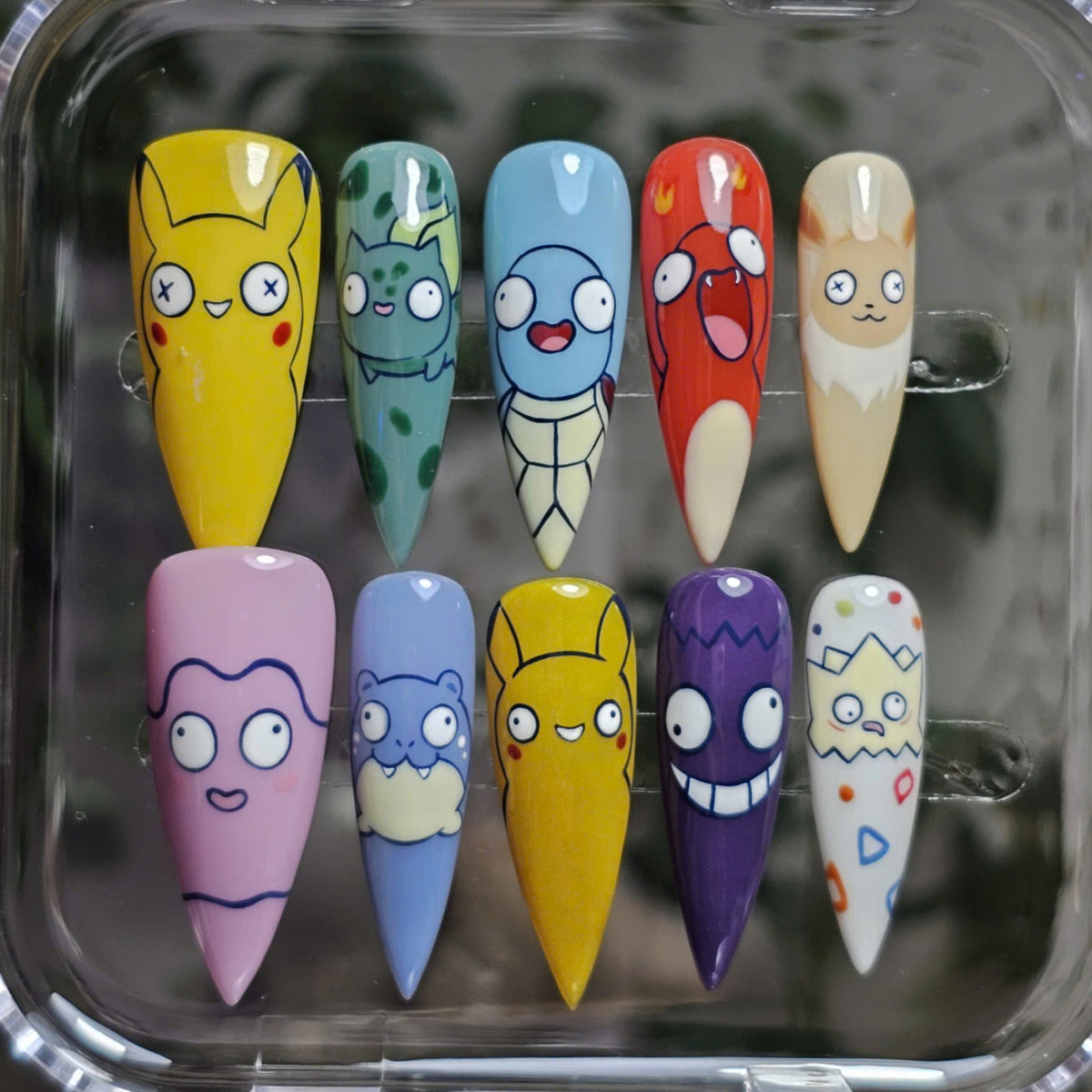 Silly Squad Pocket Monsters Nails