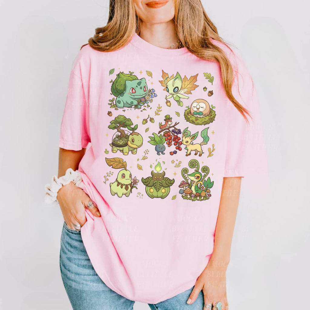 Pocket Monster Botanical Garden Tee