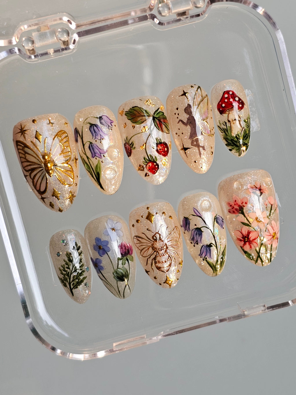 Enchanted Fairy Garden Nails