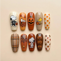 Cozy Autumn Puppy Press On Nails