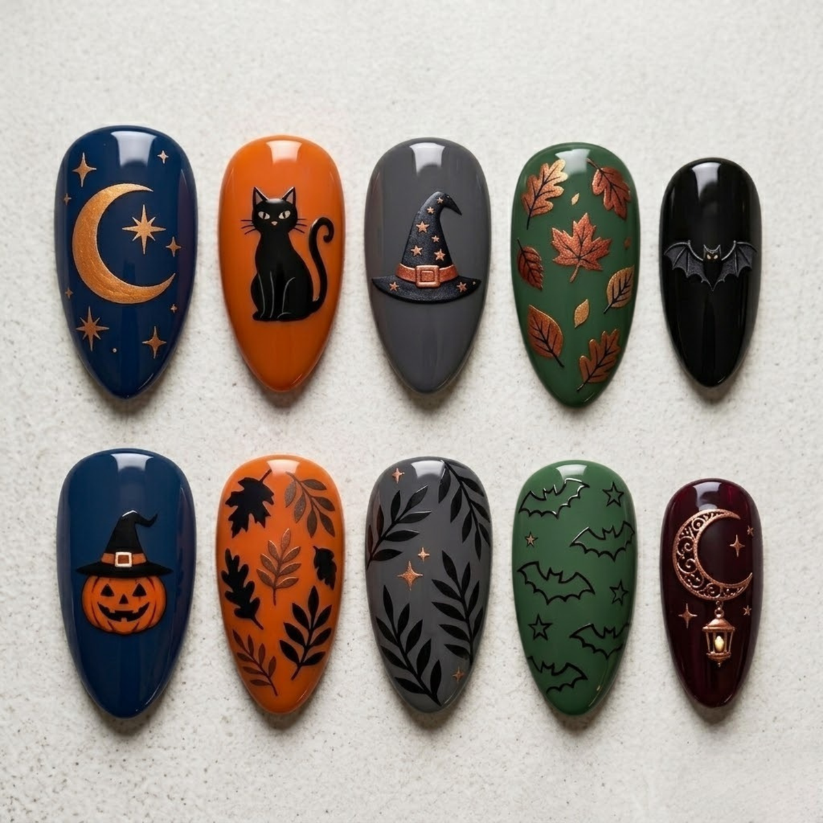 Witchy Halloween Press On Nails