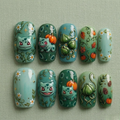 Blossom Sprout Autumn Press On Nails