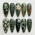 Dark Witchy Horror Halloween Press On Nails