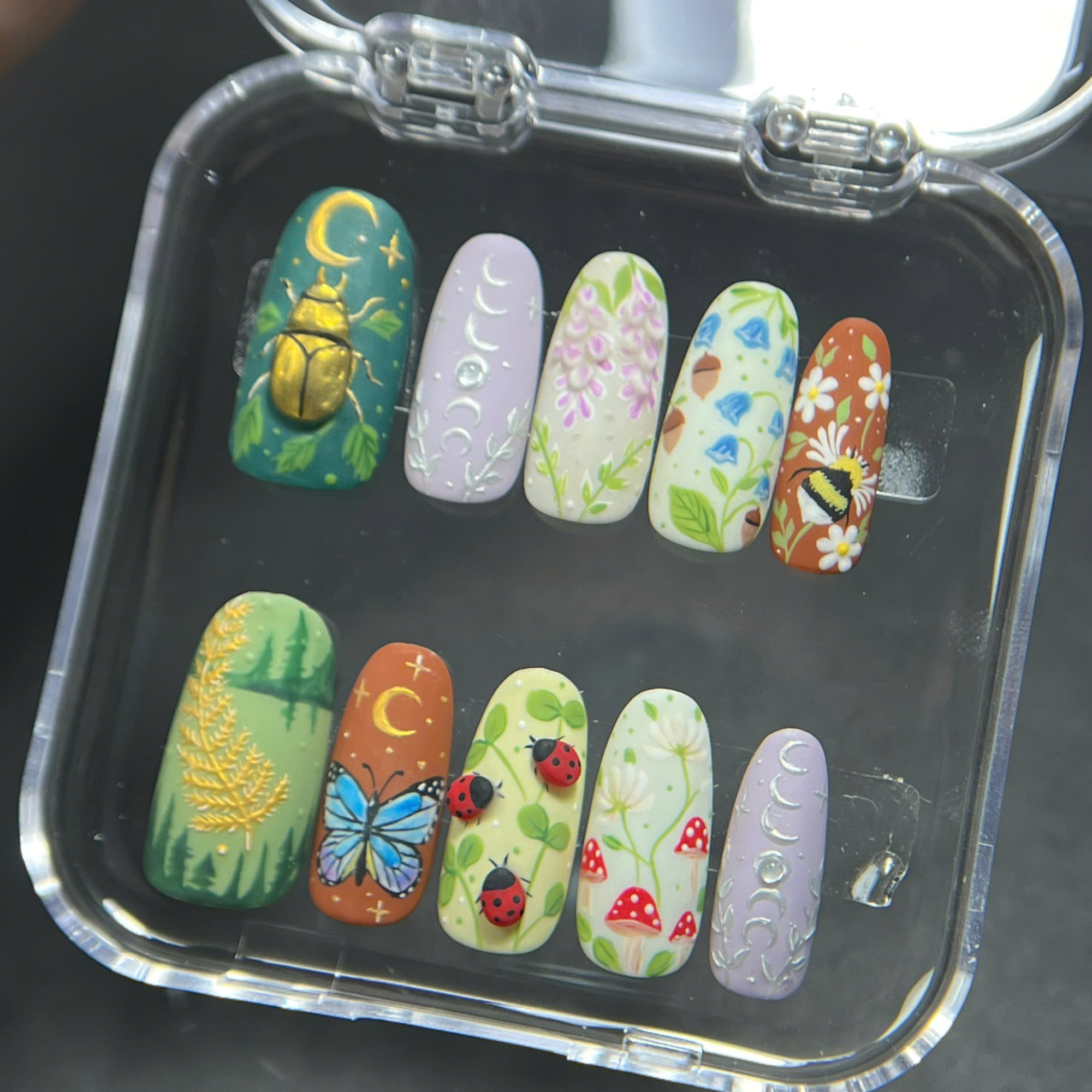 Crescent Moon Gardens Nail