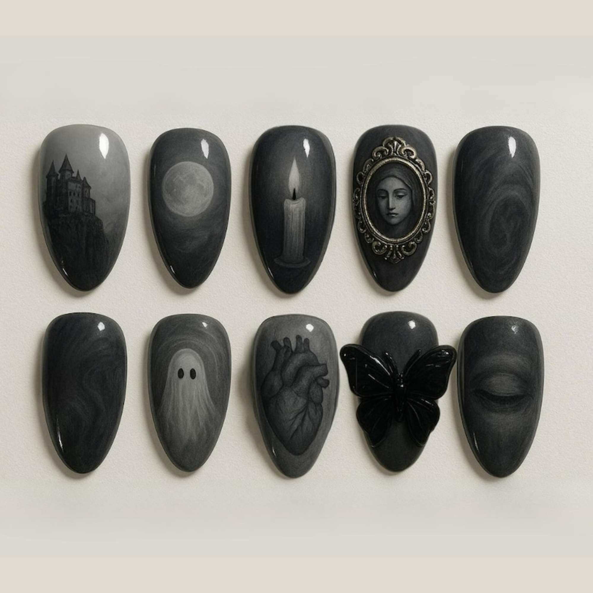 Witchy Gothic Press On Nails