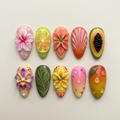 Tropical Paradise Press On Nails