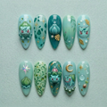 Cute Plant Monster Press On Nails