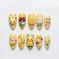 Electric Lemon Cutie Press On Nails