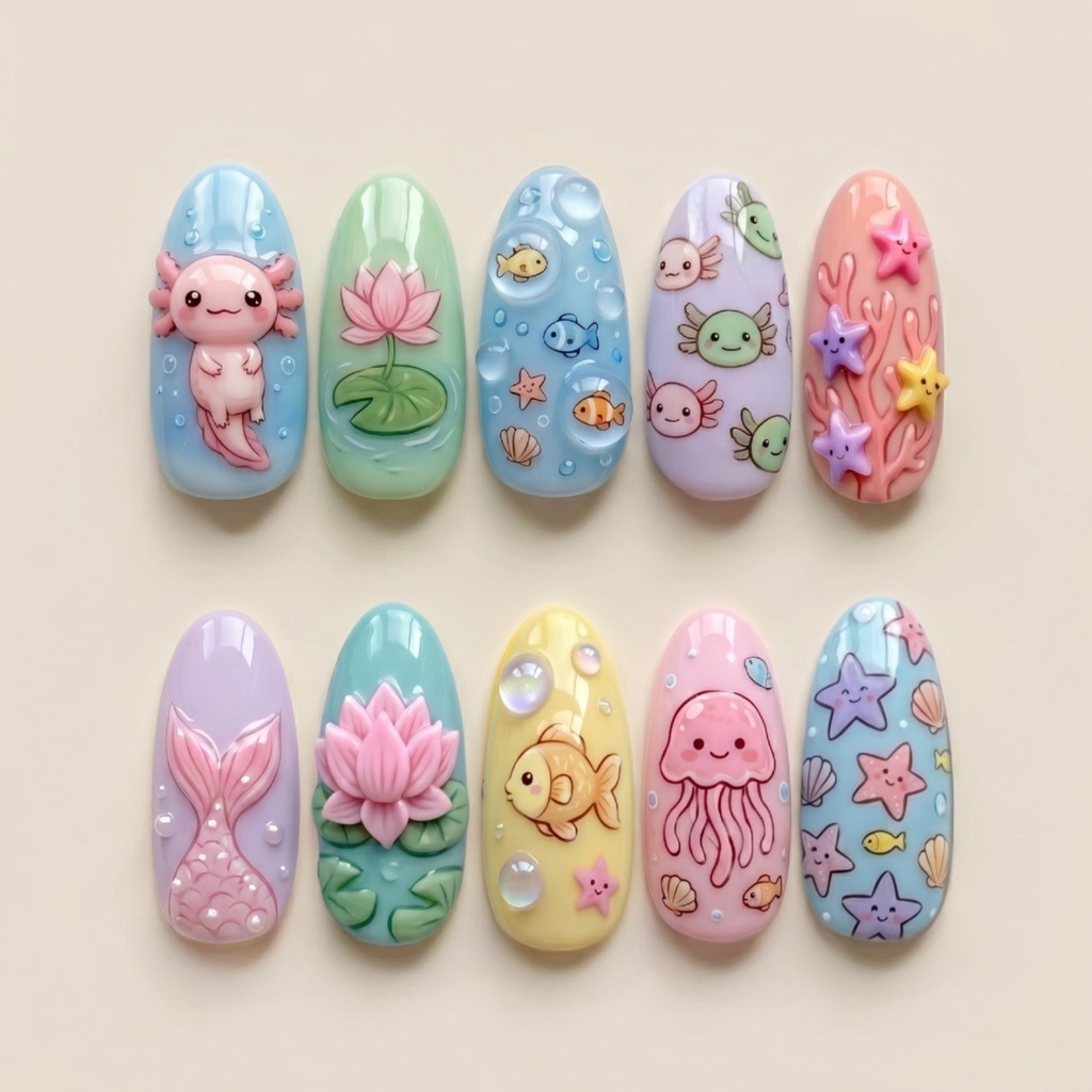 Under the Sea Press On Nails