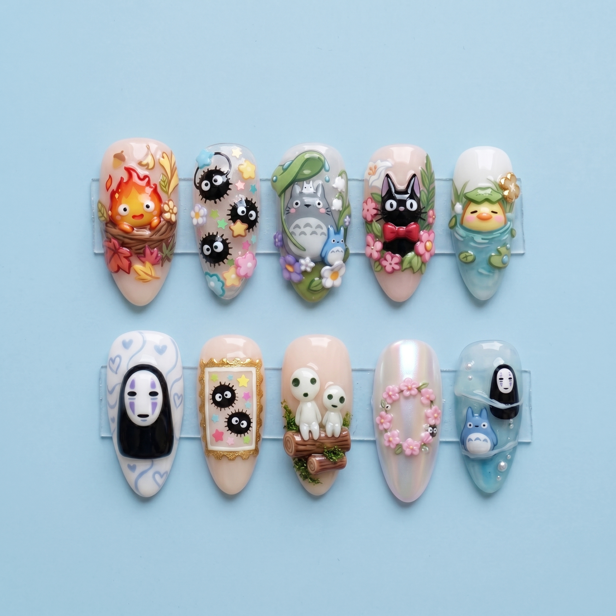 Whimsical Forest Spirit Press On Nails
