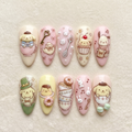 Cute Tea Party Press On Nails