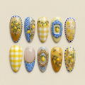 Lemon Mediterranean Press On Nails