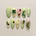 Forest Fairy Ladybug Nails