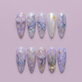 Pastel Whale Press On Nails
