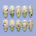 Cute Cartoon Garden Press On Nails