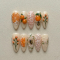 Orange Blossom Bee Nails
