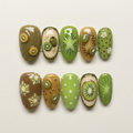 Kiwi Fruit Press On Nails
