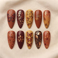 Autumn Meadow Butterfly Nails
