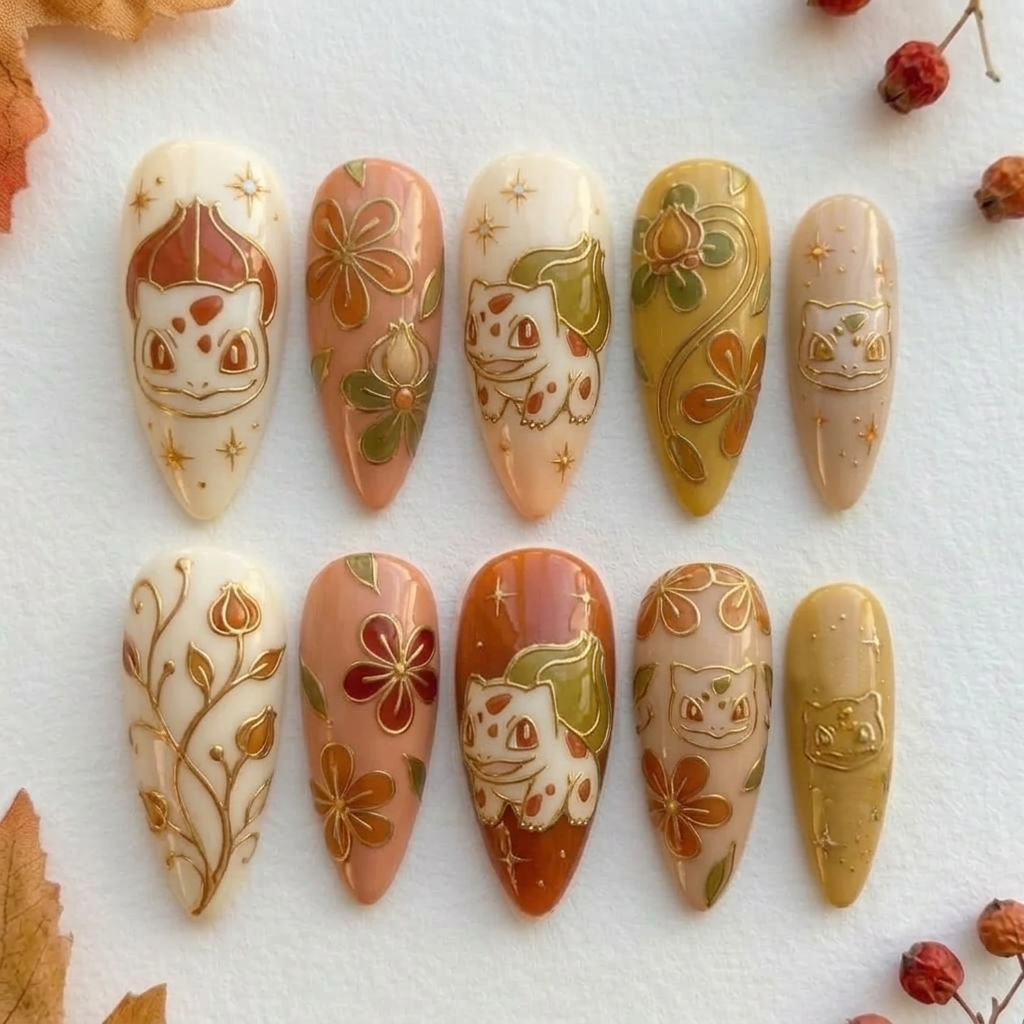 Bulba Garden Autumn Nail Set