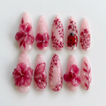 Blush Pink Garden Bloom Press On Nails