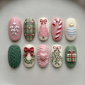Blush Christmas Dreams Press On Nails