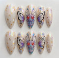 Mystic Butterfly Blossom Nails