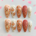Blazing Little Fire Creature Nail Set
