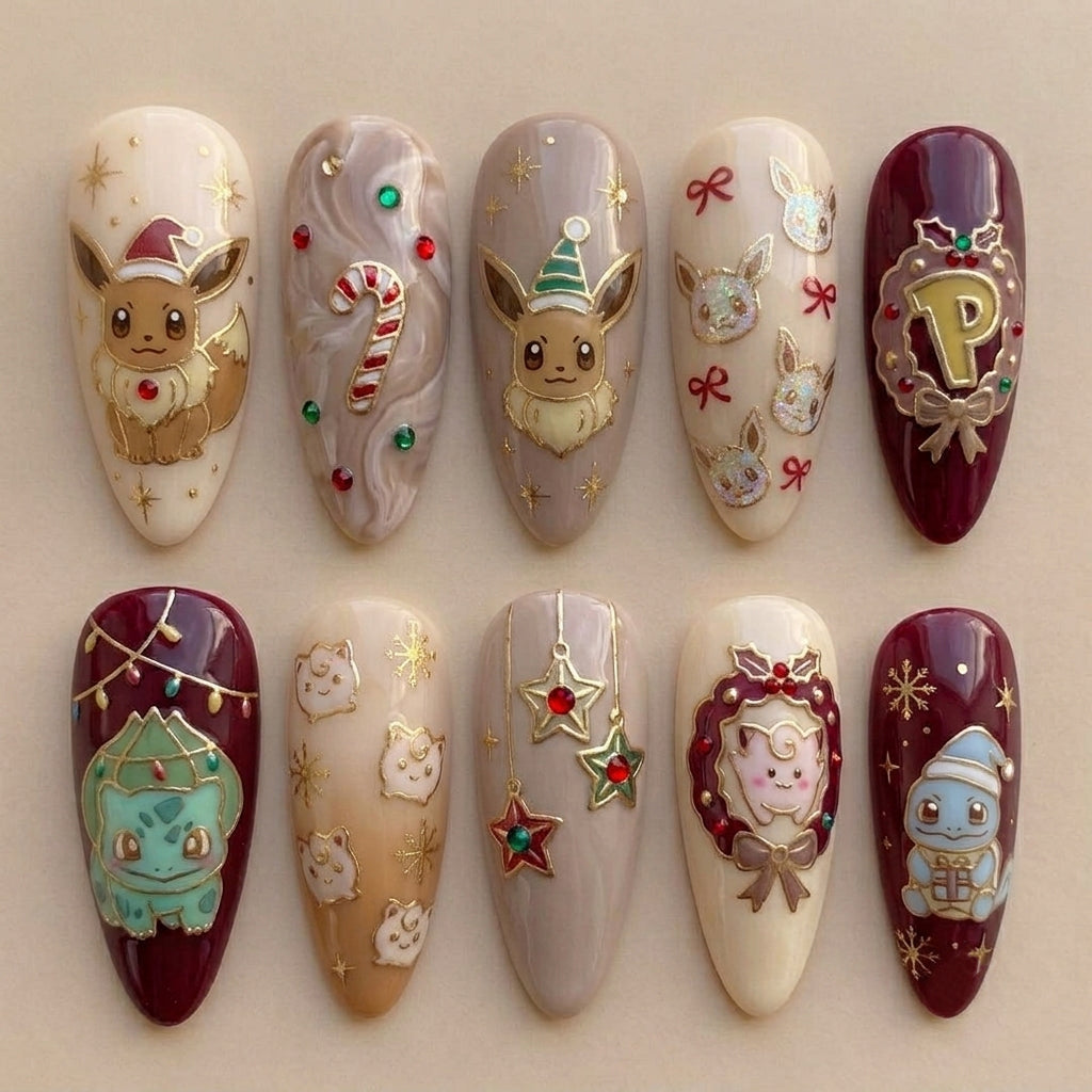 Merry Eveemas Wonderland Nails