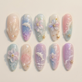 Pastel Dolphin Press On Nails