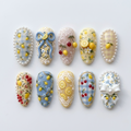 Summer Lemon Cherry Nails A386