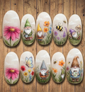 Gnome Fairy Summer Nails