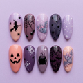 Gothic Witch Bat Press On Nails