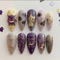 Mikyugengar Ghost Friends Press On Nails