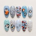 Kawaii Penguin Press On Nails