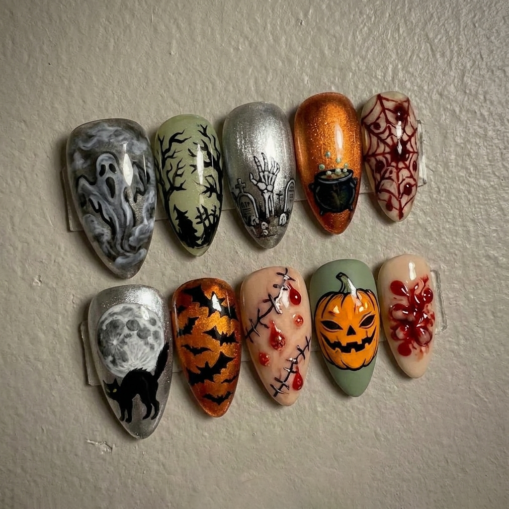 Wicked Night Gothic Nail Set