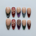 Dark Glam Gothic Halloween Press On Nails