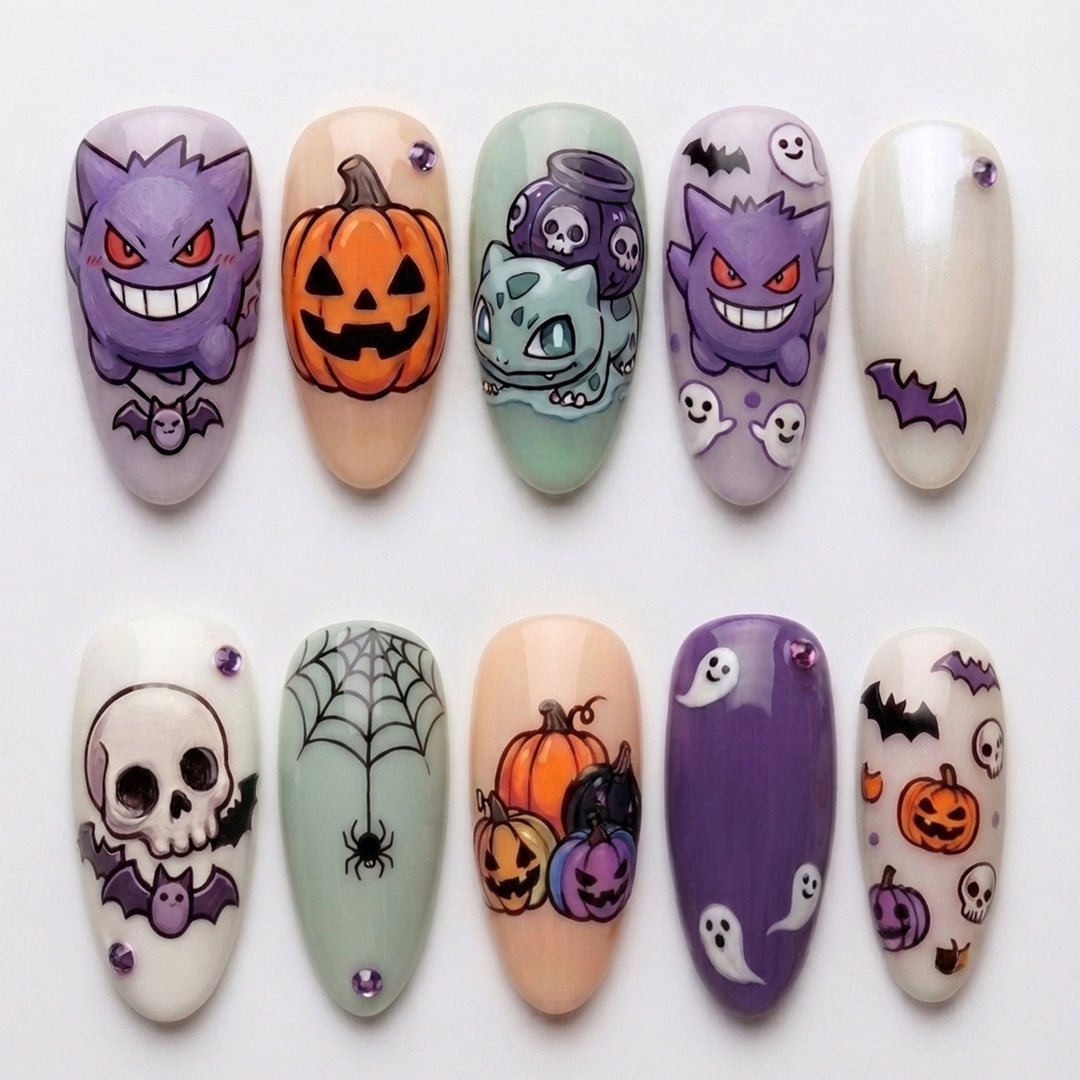 Mystic Monster Halloween Press On Nails