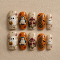 Sleepy Forest Spirit Halloween Nails