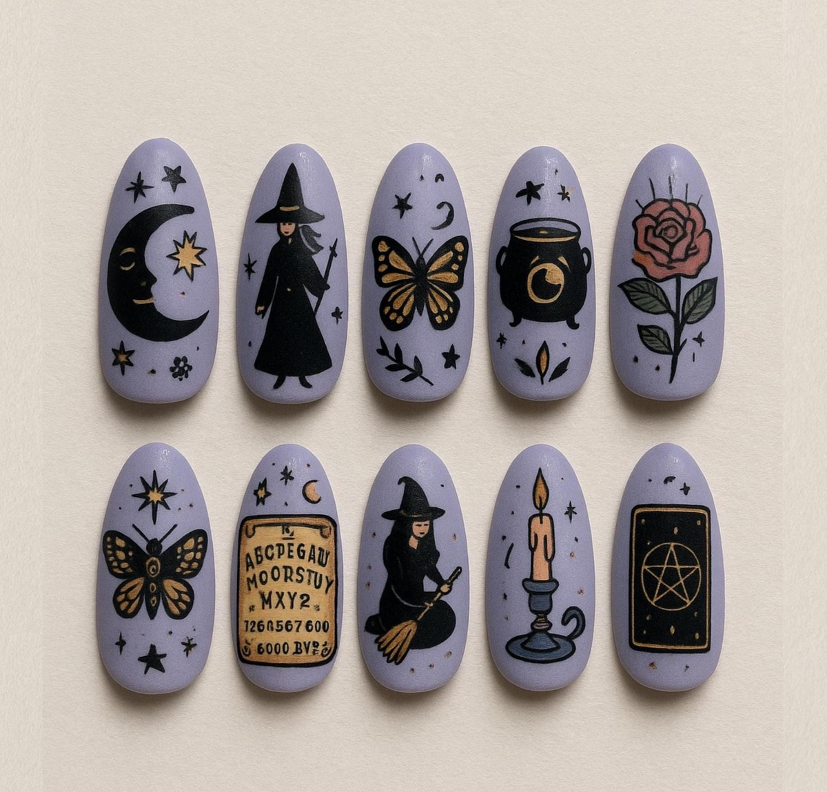 Halloween Witch Press On Nails