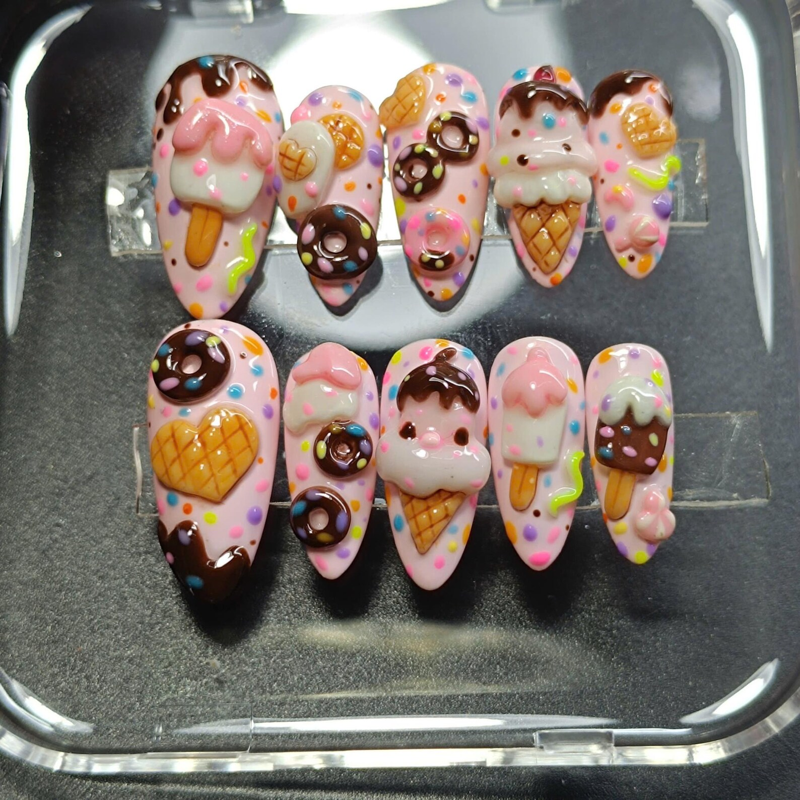 Sweet Candy Ice Cream Press On Nails