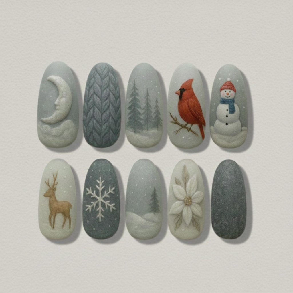 Winter Wonderland Press On Nails