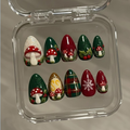 Christmas Mushroom Press On Nails