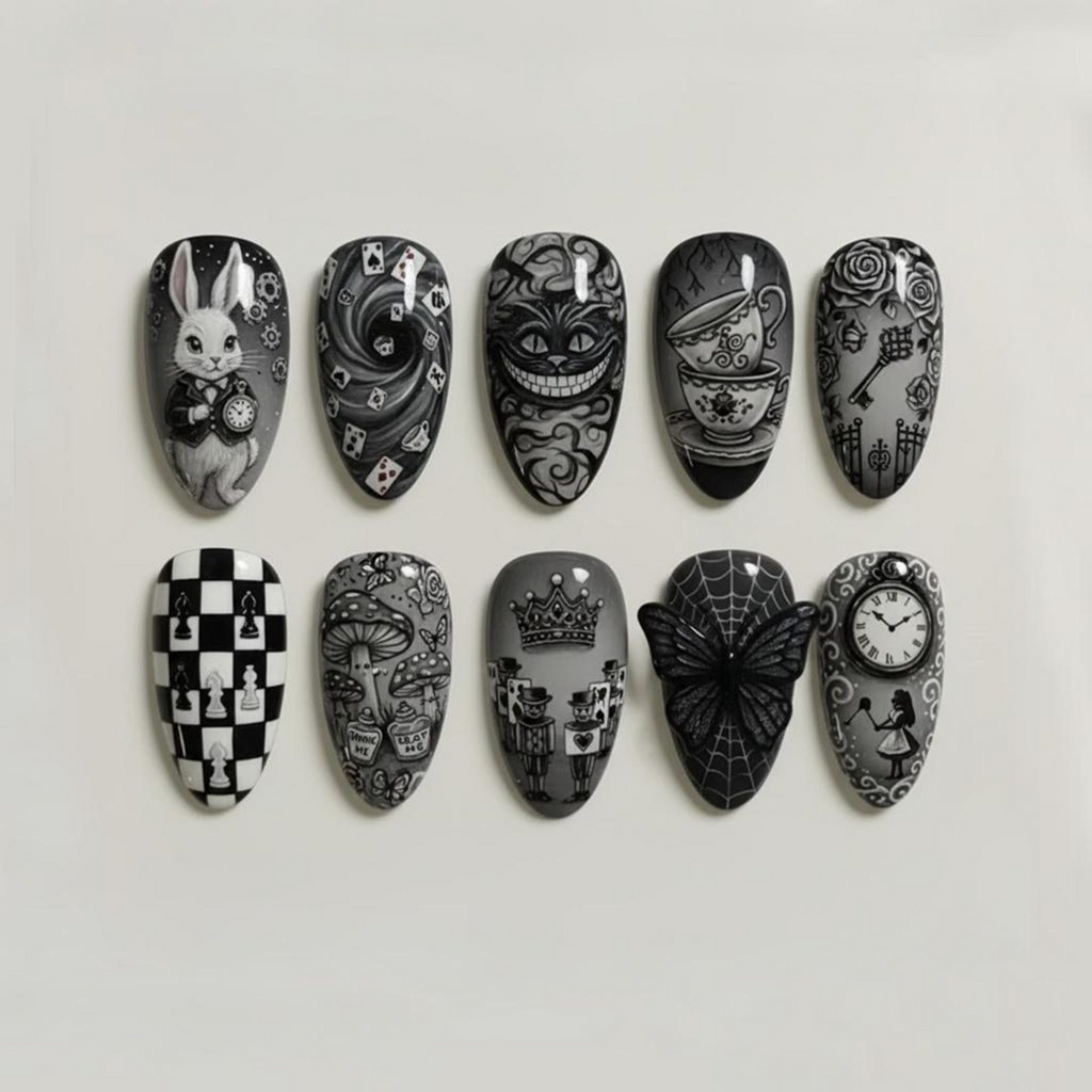 Wonderland StoryBook Gothic Nails