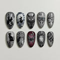 Dark Moon Gothic Nails