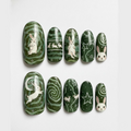 Forest Bunny Night Press On Nails