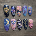 Magical Galaxy Gothic Nails